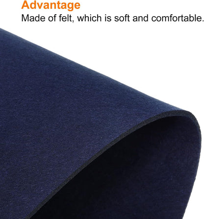 24"x12" Desk Mat Protector, Felt Dual Side Mouse Pad Writing Mat for Office Home, Gray