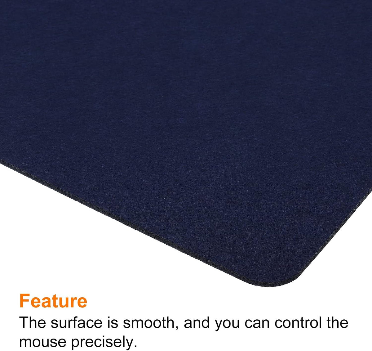 24"x12" Desk Mat Protector, Felt Dual Side Mouse Pad Writing Mat for Office Home, Gray