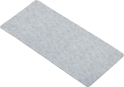 24"x12" Desk Mat Protector, Felt Dual Side Mouse Pad Writing Mat for Office Home, Gray