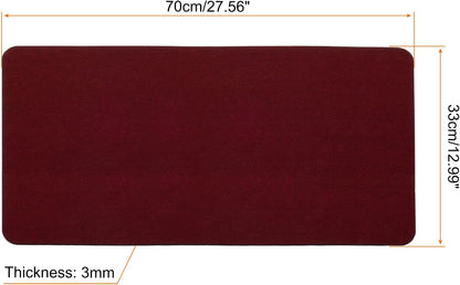 24"x12" Desk Mat Protector, Felt Dual Side Mouse Pad Writing Mat for Office Home, Gray