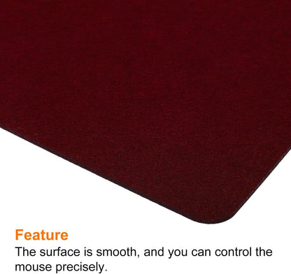 24"x12" Desk Mat Protector, Felt Dual Side Mouse Pad Writing Mat for Office Home, Gray