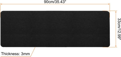24"x12" Desk Mat Protector, Felt Dual Side Mouse Pad Writing Mat for Office Home, Gray