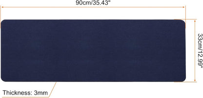 24"x12" Desk Mat Protector, Felt Dual Side Mouse Pad Writing Mat for Office Home, Gray
