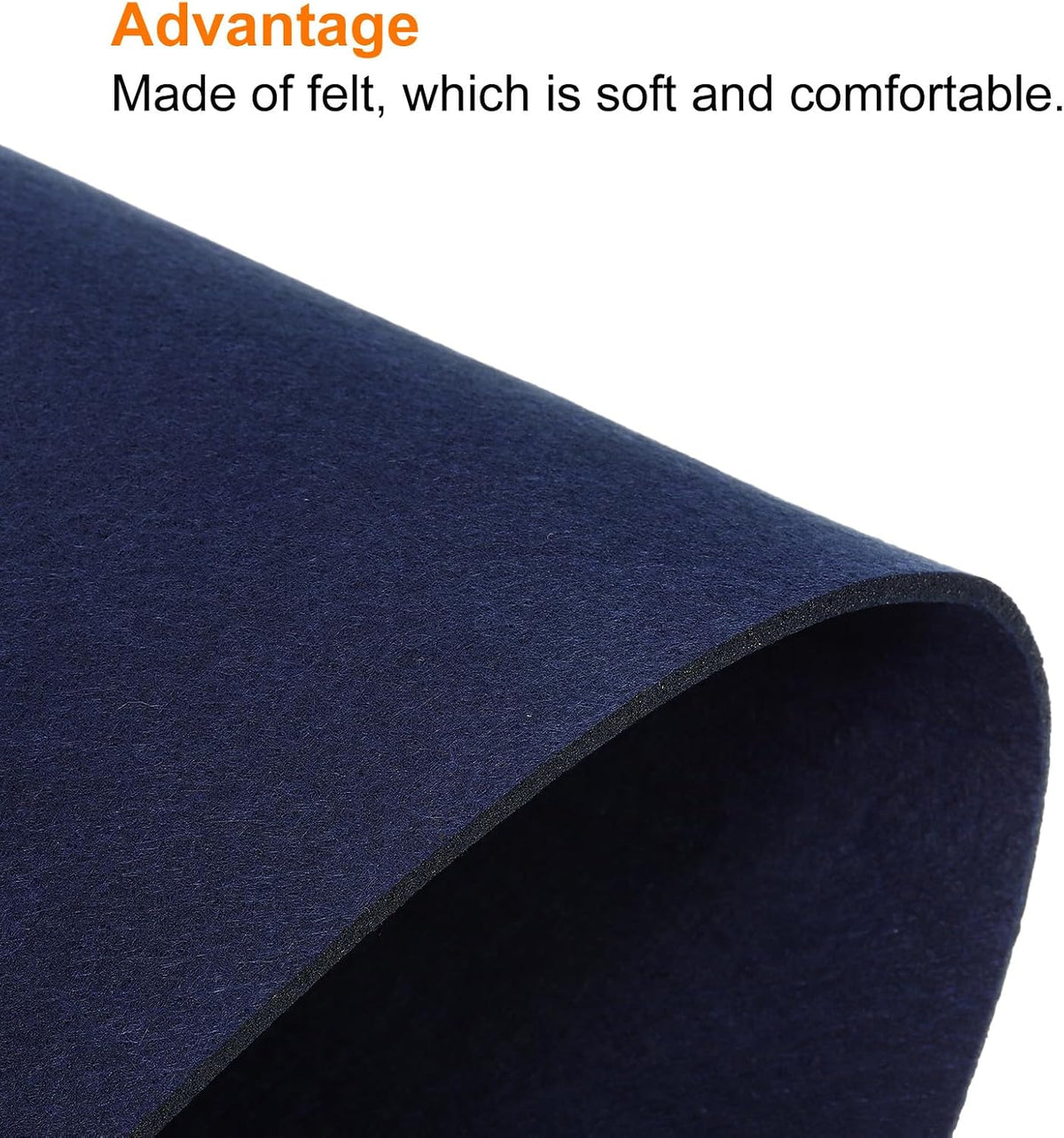 24"x12" Desk Mat Protector, Felt Dual Side Mouse Pad Writing Mat for Office Home, Gray