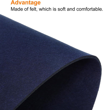 24"x12" Desk Mat Protector, Felt Dual Side Mouse Pad Writing Mat for Office Home, Gray