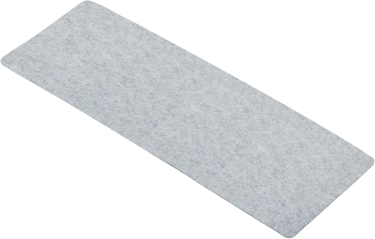 24"x12" Desk Mat Protector, Felt Dual Side Mouse Pad Writing Mat for Office Home, Gray