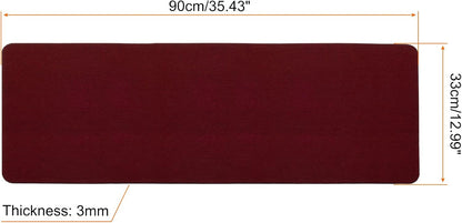 24"x12" Desk Mat Protector, Felt Dual Side Mouse Pad Writing Mat for Office Home, Gray