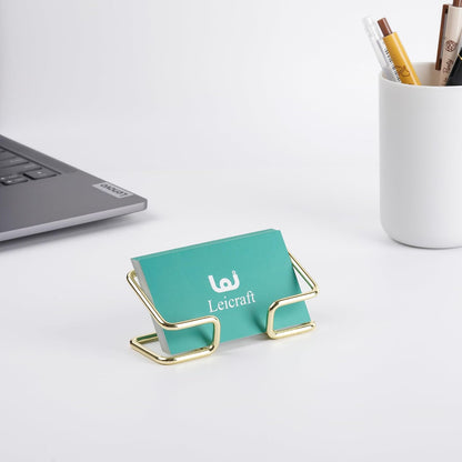Business Card Holder for Desk, Cute Metal Card Organizers