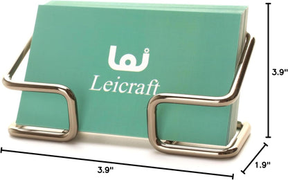 Business Card Holder for Desk, Cute Metal Card Organizers