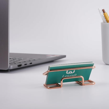 Business Card Holder for Desk, Cute Metal Card Organizers