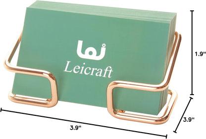 Business Card Holder for Desk, Cute Metal Card Organizers