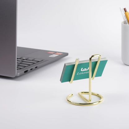 Business Card Holder for Desk, Cute Metal Card Organizers