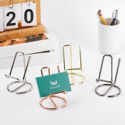 Business Card Holder for Desk, Cute Metal Card Organizers