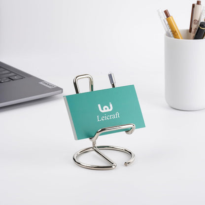 Business Card Holder for Desk, Cute Metal Card Organizers