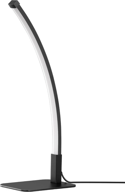 Curved LED Table Lamps for Living Room, Modern Bedside Lamp, Gold