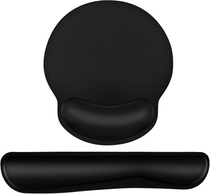Mouse Pad and Keyboard Wrist Rest- Ergonomic Wrist Rest for Computer Keyboard and Mouse Pad, Memory Foam Wrist Support for Comfy Typing, Ideal for Laptop, Office, Gaming