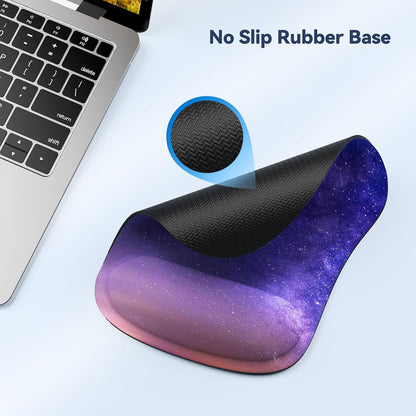 Ergonomic Mouse Pad with Wrist Support Black