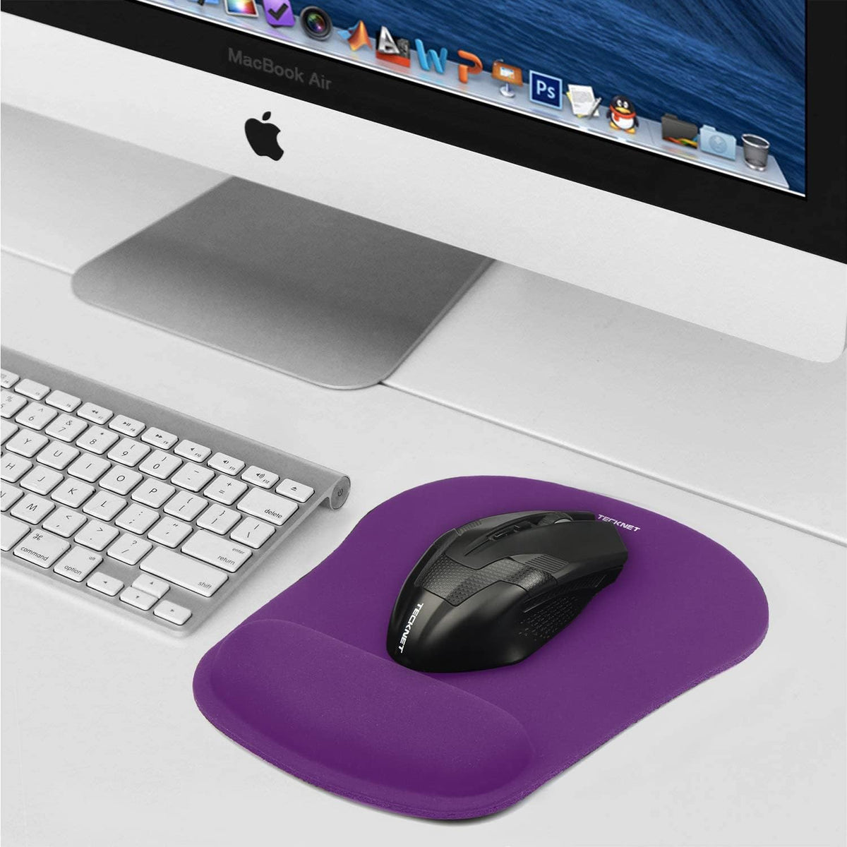 Ergonomic Mouse Pad with Wrist Support Black