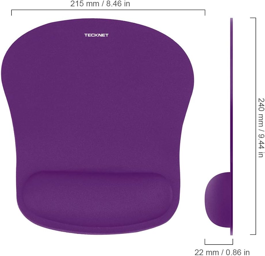 Ergonomic Mouse Pad with Wrist Support Black