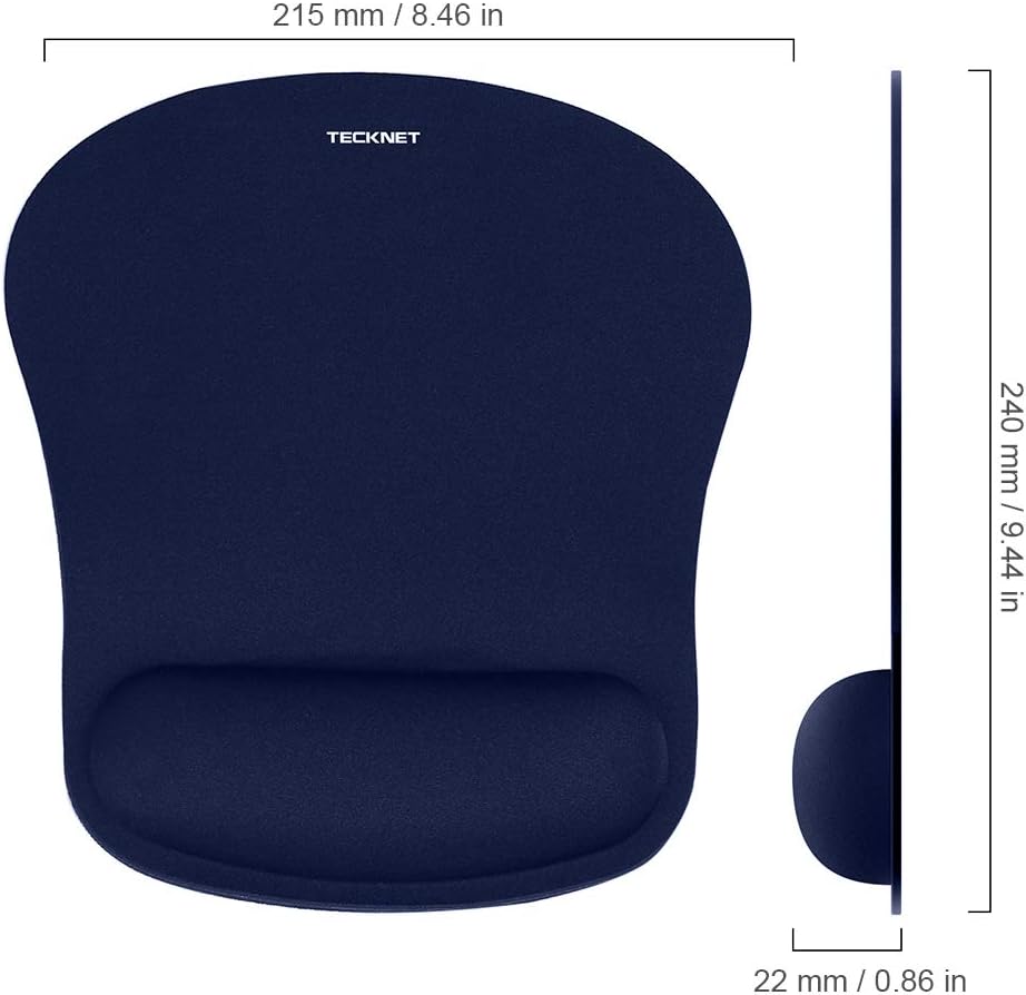 Ergonomic Mouse Pad with Wrist Support Black