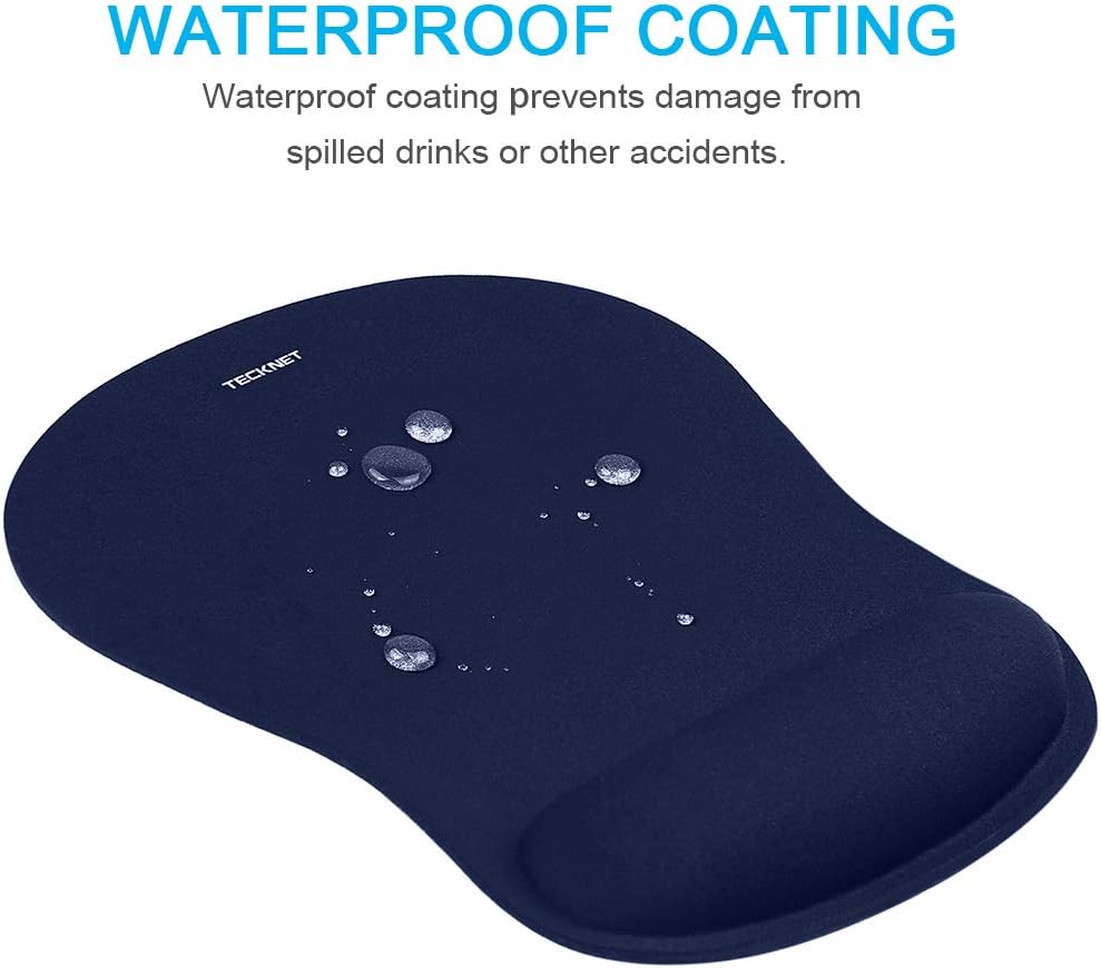 Ergonomic Mouse Pad with Wrist Support Black