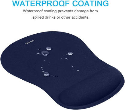 Ergonomic Mouse Pad with Wrist Support Black