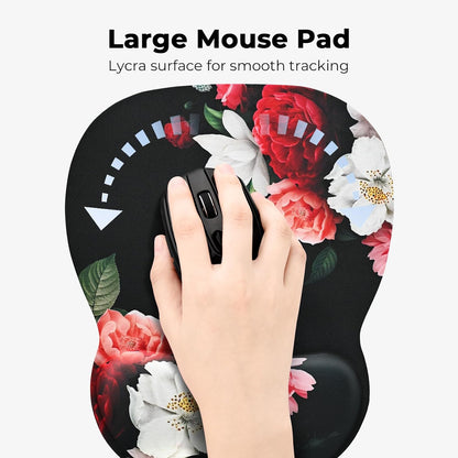 Ergonomic Mouse Pad with Wrist Rest, Memory Foam Support Mousepad