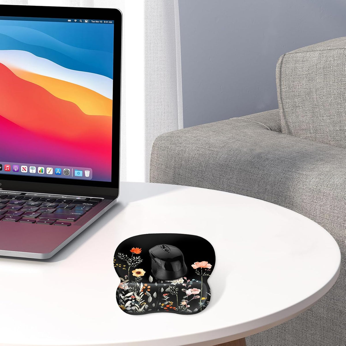Ergonomic Mouse Pad with Wrist Rest, Memory Foam Support Mousepad