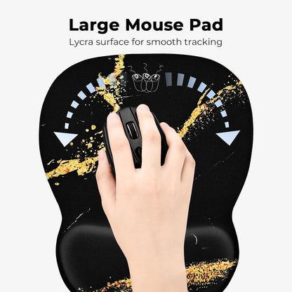 Ergonomic Mouse Pad with Wrist Rest, Memory Foam Support Mousepad