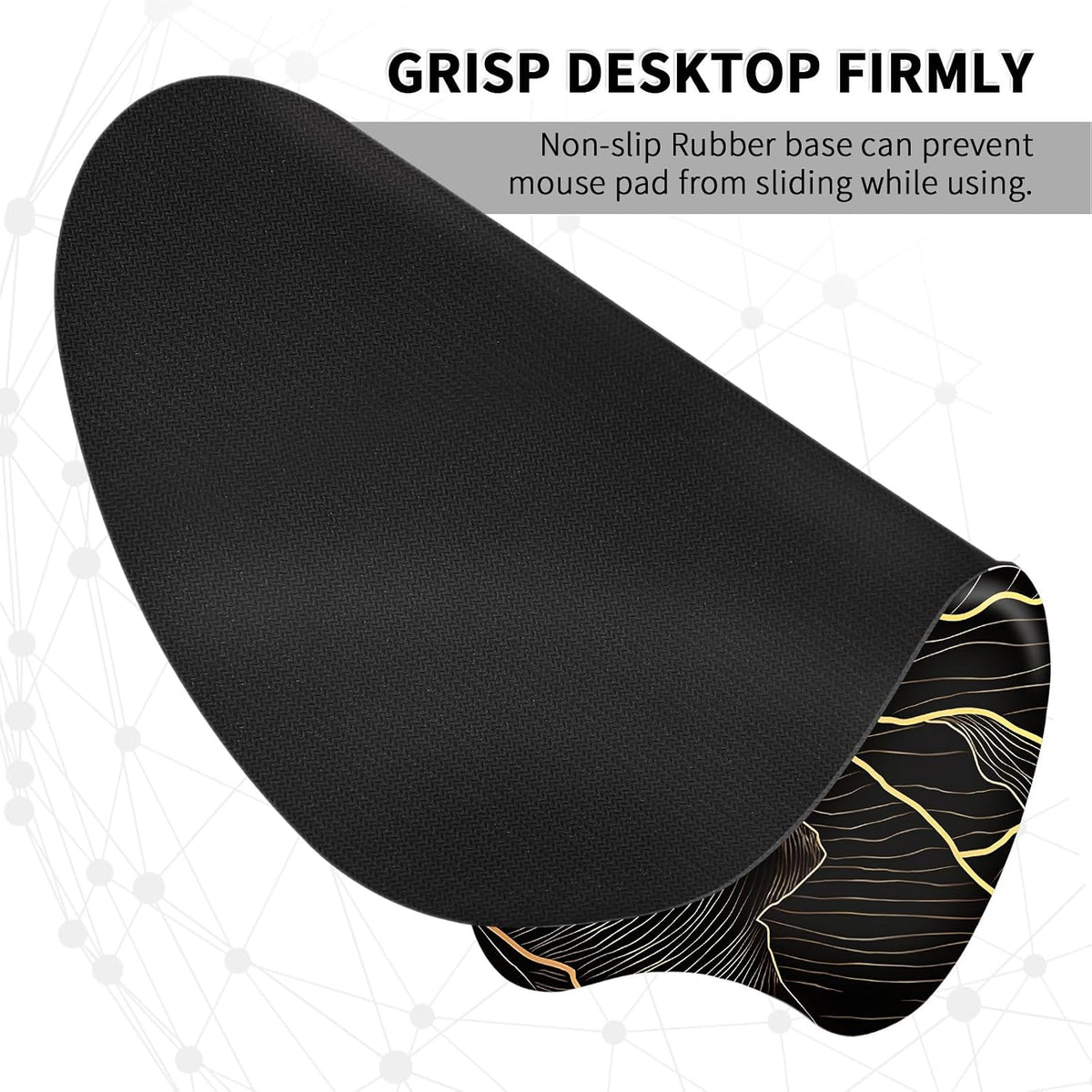 Ergonomic Mouse Pad with Wrist Rest, Memory Foam Support Mousepad