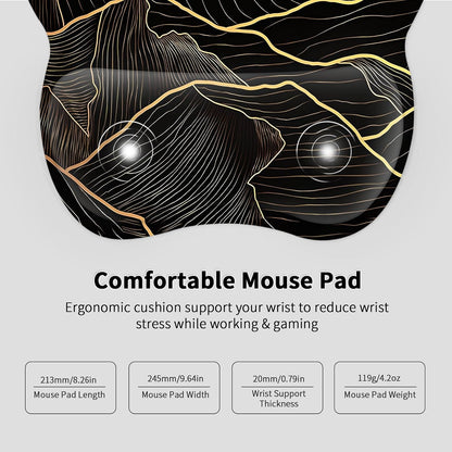 Ergonomic Mouse Pad with Wrist Rest, Memory Foam Support Mousepad