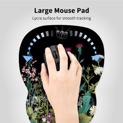 Ergonomic Mouse Pad with Wrist Rest, Memory Foam Support Mousepad