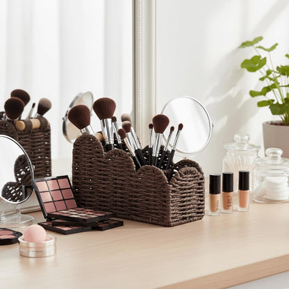 Bedside Table Desk Organizer Caddy, Remote Pen&Pencil Holder Cup