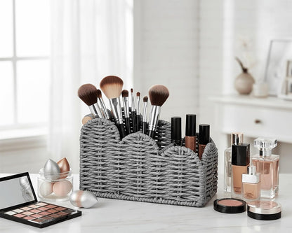 Bedside Table Desk Organizer Caddy, Remote Pen&Pencil Holder Cup