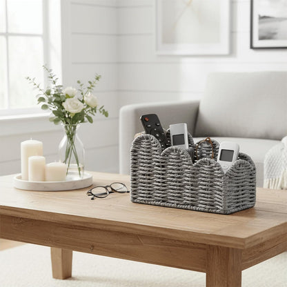 Bedside Table Desk Organizer Caddy, Remote Pen&Pencil Holder Cup