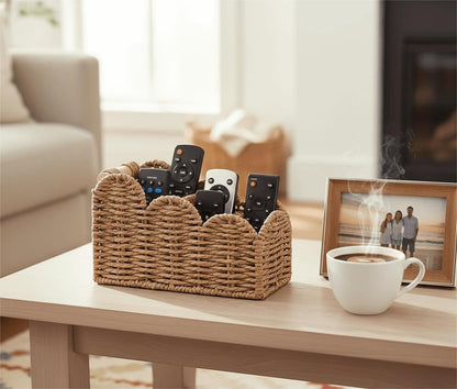 Bedside Table Desk Organizer Caddy, Remote Pen&Pencil Holder Cup