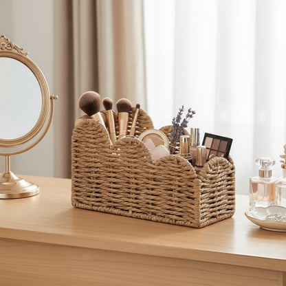 Bedside Table Desk Organizer Caddy, Remote Pen&Pencil Holder Cup