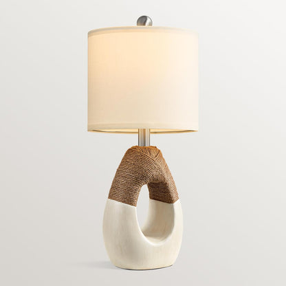 19'' Small Boho Table Lamps for Bedroom Set of 2 for Bedside