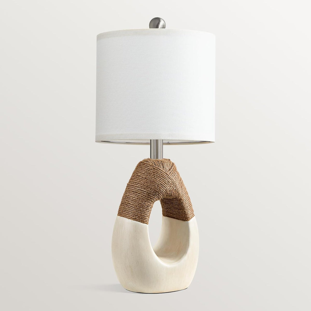 19'' Small Boho Table Lamps for Bedroom Set of 2 for Bedside