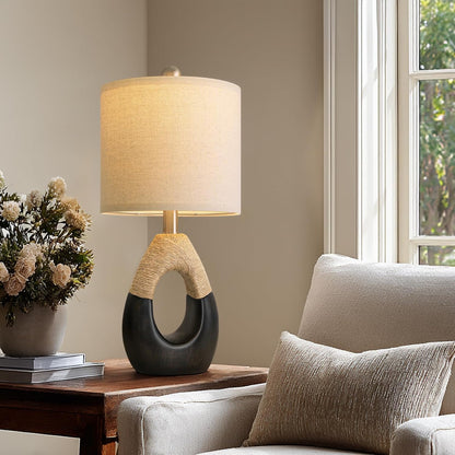 19'' Small Boho Table Lamps for Bedroom Set of 2 for Bedside