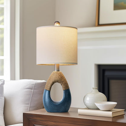 19'' Small Boho Table Lamps for Bedroom Set of 2 for Bedside