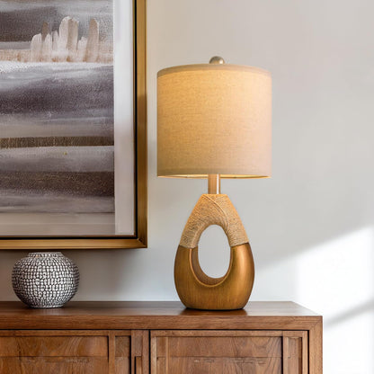 19'' Small Boho Table Lamps for Bedroom Set of 2 for Bedside