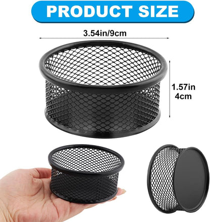 2 Pack Mesh Paper Clip Holder for Desk Office ﻿Organizer