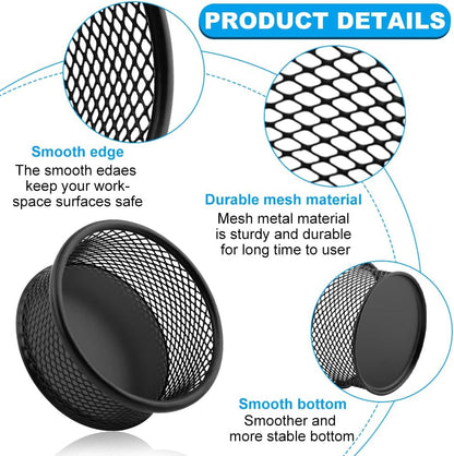 2 Pack Mesh Paper Clip Holder for Desk Office ﻿Organizer