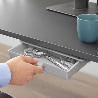 Self Adhesive under Desk Drawer Organizer Sliding Drawer Tray for Office School Stationery Storage Hidden Desk Organizer 9.05 X 4.13 X 1.25 in