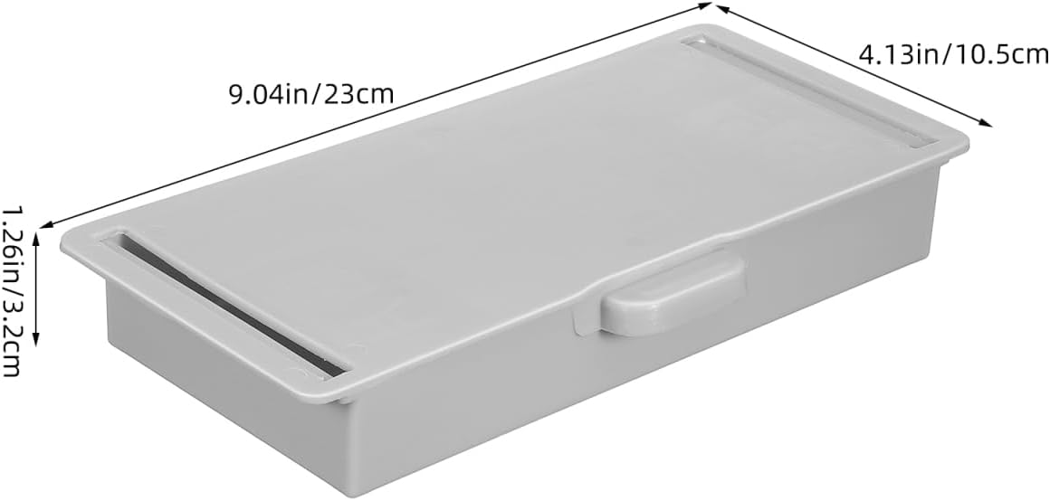 Self Adhesive under Desk Drawer Organizer Sliding Drawer Tray for Office School Stationery Storage Hidden Desk Organizer 9.05 X 4.13 X 1.25 in