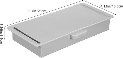 Self Adhesive under Desk Drawer Organizer Sliding Drawer Tray for Office School Stationery Storage Hidden Desk Organizer 9.05 X 4.13 X 1.25 in