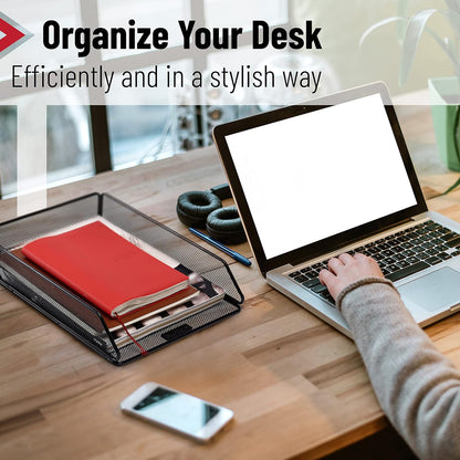 Mesh Desk Organizer, Single Tray Desktop Organizer