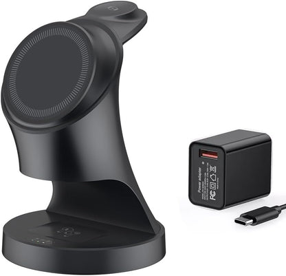 Wireless Charger,3 in 1 Magnetic Wireless Charger Stand, Fast Wireless Charging Dock for iPhone17/16/15/14/13/12 Series, Apple Watch Series, AirPods Pro.