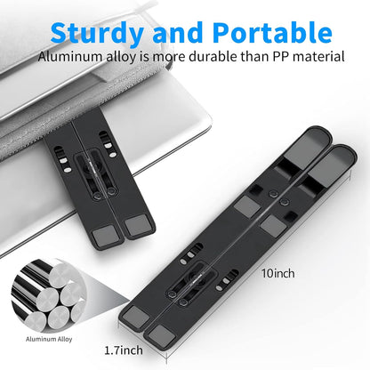 360° Rotating Laptop Stand, Aluminum Riser with Ergonomic Design